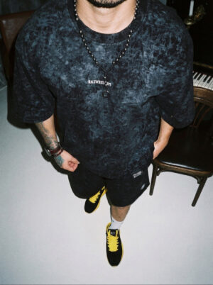 Шорты мужские оверсайз цвет черный вареный